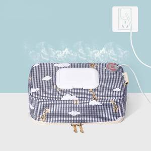 lot 4160 image: Sunveno Baby Wipe Warmer Wipes Dispenser Heater Wet Towel Dispenser Napkin Heating box HomeCar Use Mini Wipe Warmer Case different pattern and with temp reader in front