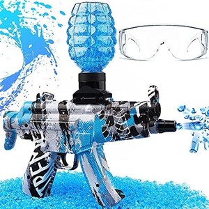lot 4176 image: Gel Ball Blaster Toy, MP-5 Gel Ball Blaster, Splash Ball Gun, Gel Gun for Outdoor Backyard Activities, Shooting Fighting Team Games, Funny Gift, Toy Gift for Kids, Children, boys and girls from 12 years old  color black and orange