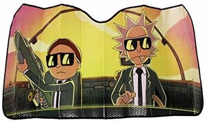 lot 4186 image: Rick and Morty Car Sunshade  see pics for design