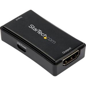 lot 4219 image: Startech 45ft  14m HDMI Signal Booster - 4K 60Hz - USB Powered - HDMI Inline Repeater & Amplifier - 7.1 Audio Support (HDBOOST4K2) - Amplify 4K HDMI signal and extend it 45 ft. using certified HD box is rough