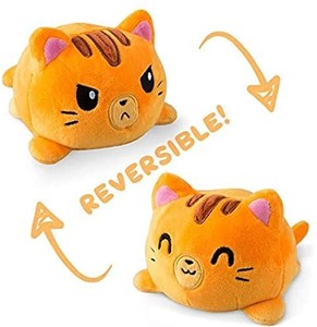 lot 4224 image: Original Kittencorn reversible soft toy grey and blue orange  see pics great for Christmas