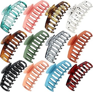 lot 41892 image: Hair Claw Clips Large for Women and Girls,Non-slip Matte Hair Clips ,Strong Hold Thick Thin Hair styling Hair Accessories, Solid Trendcy Color Hair Jaw Clamp by Eathtek