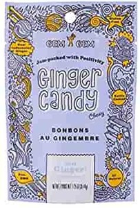 lot 41908 image: Gem Gem Ginger Candy Chewy Ginger Chews (original, 5.0oz, Pack of 1