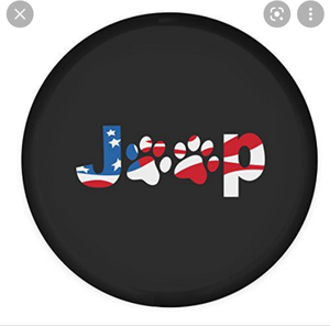 lot 41912 image: Mooney liberty 2930 Soft Tire Cover - Paw Prints