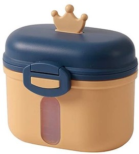 lot 41927 image: Crown milk powder box portable portable out large capacity milk powder storage tank box (pink and purple not colors in stock photo