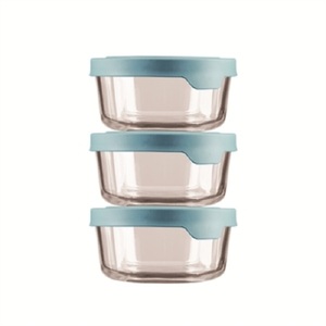 lot 41934 image: TrueSeal Round Glass Food Storage with Lid 2 Piece