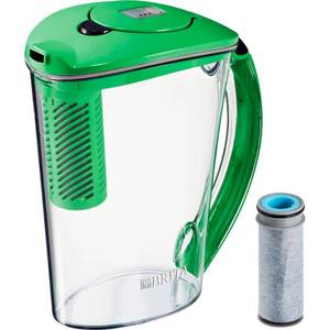 lot 41947 image: Brita Stream 10 Cup BPA Free Filter-As-You-Pour Water Pitcher With 1 Rapids Filter - Island Green