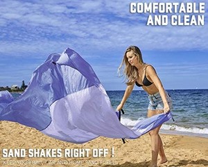 lot 41991 image: Beach Blanket Sandproof, Large Sand Free Beach Mat, Oversized Lightweight Portable Mat for Picnic, Camping, Hiking, Ideal Beach blanket
