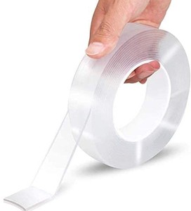 lot 41996 image: Nano Transparent Tape Removable Mounting Double Sided Tape,Washable Strong Sticky Wall Tape,Household Bathroom Tile Silica Gel Double-Sided Adhesive
