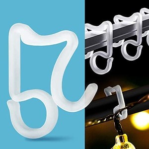 lot 48942 image: Christmas Light Clips Outdoor Hanging Christmas Light Clips, Hooks for Christmas Decoration, Weatherproof String Lights, Clip for Xmas Halloween Lights (100PCS