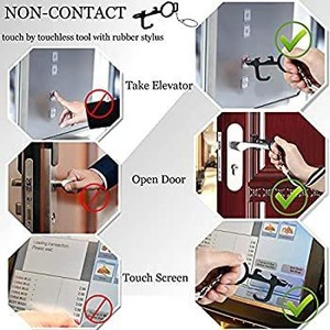 lot 48988 image: No Touch Key Chain Helper  4 pack 2 large 2 small see pics