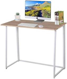 lot 5002 image: RYSF 80x45x74cm Household Folding Computer Desk Bureau Desks Study Table Save Space Easy Style Notebook Laptop Office Desktop Home
