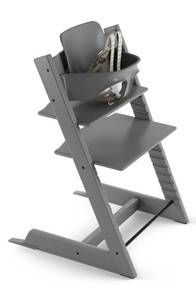 lot 5003 image: Infant Stokke Tripp Trapp Highchair & Baby Set, Size One Size - Grey