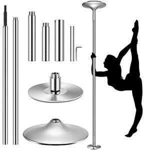 lot 5004 image: VIVOHOME 45mm Portable Spinning Dance Stripping Pole for Home Fitness