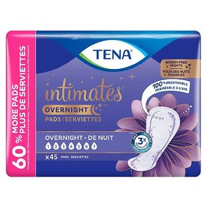 lot 5037 image: Tena Intimates Overnight Pad, 45 Count
