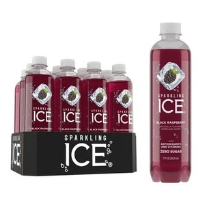 lot 5043 image: Sparkling Ice� Naturally Flavored Sparkling Water, Black Raspberry 17 Fl Oz, (Pack of 12)