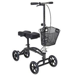 lot 5050 image: Drive Medical Dual Pad Steerable Knee Walker Knee Scooter with Basket, Alternative to Crutches