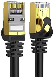 lot 5054 image: Cat 8 Ethernet Cable 75 ft Shielded, 26AWG Lastest 40Gbps 2000Mhz SFTP Patch Cord, Heavy Duty High Speed Cat8 LAN Network RJ45 Cable- in Wall, Outdoor, Weatherproof Rated for Router, Modem, Gaming