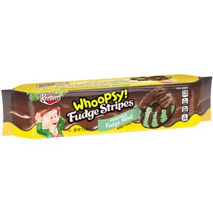 lot 5071 image: FUDGE MINT WHOOPSY FUDGE STRIPES COOKIES, FUDGE MINT 12 packs Expired May 2021