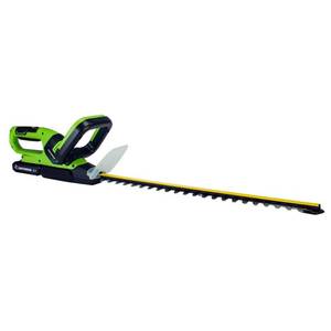 lot 5094 image: Earthwise LHT12021 20 Cordless Electric 20-Volt Hedge Trimmer (2Ah Battery and Charger Included)