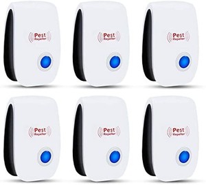 lot 5111 image: Ultrasonic Pest Repeller Pack of 6, Pest Control Ultrasonic Repellent Electronic Insects Rodents Repellent for Mosquito, Mouse, Cockroaches,Rats,Bug, Spider, Ant, Flies