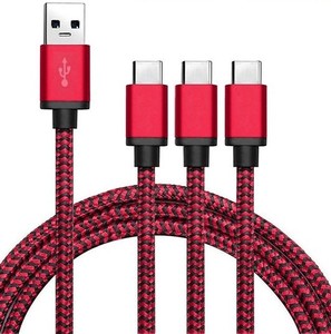 lot 5124 image: USB C Type Charger Cord 3 pack