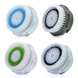 lot 6029 image: Paradise Emerald Facial Cleansing Brush Head Replacement, 4Pcs Compatible Facial Cleansing Brush Heads for Deep Cleansing, Gentle Exfoliating, Removing Blackheads, Massaging Skin