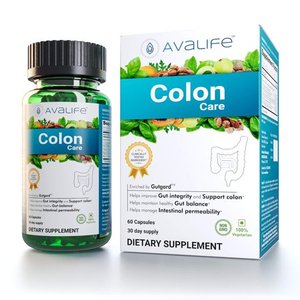 lot 6048 image: Avalife Colon Care - Colon Cleanse Supplements for Men & Women - Helps Weight Loss - Gluten Free, Vegan & Non-GMO - 60 Capsules