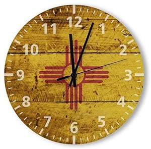lot 6069 image: Yyone 10  Mexico State Flag Wall Clock