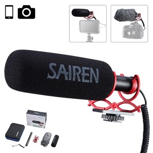 lot 6098 image: Sairen Q3 Professional Interview Shotgun Audio Video Record Microphone Super Cardioid Condenser Mic VS Rode NTG YouTube Live