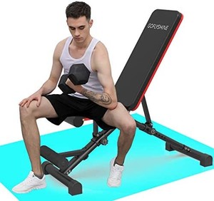 lot 7946 image: GOFLYSHINE Flat Bench Adjustable Weight Bench