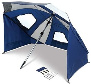 lot 8012 image: Sport-Brella Sunsoul Heavy-Duty UPF 50 Umbrella Shelter (8-Foot