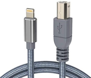 lot 8033 image: Lightning to USB-B Midi Cable for iPadiPhone