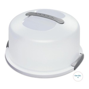 lot 30921 image: Sterilite Cake Server in White