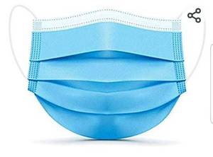 lot 30924 image: Disposable Face Mask, 3-Ply Facial Cover Masks with Ear Loop, Breathable Non-Woven Mouth Cover for Personal, Suitable for Home, Office, Outdoor- 50 PCS