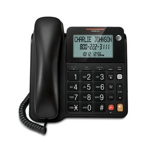 lot 30926 image: AT&T - 2940 Corded Phone with Caller IDCall Waiting - Black