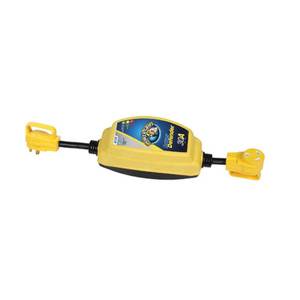 lot 30931 image: Camco Power Defender Voltage Protector With Integrated Surge Protection, Includes Easy To Use Molded PowerGrip Handles (55306)
