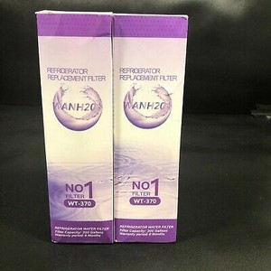 lot 30935 image: WANH20 No 1 Filter WT-370 Refrigerator Replacement Filter Lot of 2