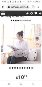 lot 30954 image: Cute Kitten Plush Pillow Soft Cat Stuffed Animals Toys for Kids Boys Girls Birthday Xmas Gift Department (Gray)