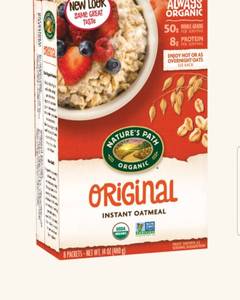 lot 30963 image: NATURES PATH ORIGINAL OATMEAL, 14 OZ, 8 COUNT