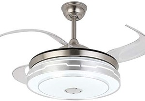 lot 39988 image: Retractable Ceiling Fan with Light