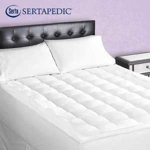 lot 23120 image: Sertapedic Superior Loft Down Alternative Mattress Pad, Queen