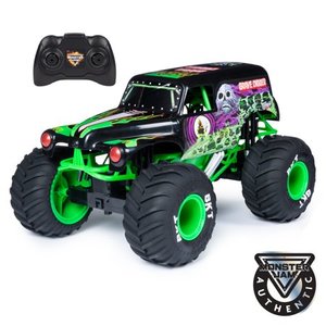 lot 23132 image: Monster Jam, Official Grave Digger Remote Control Monster Truck, 110 Scale, with lights and sounds, for Ages 4 and Up no remote