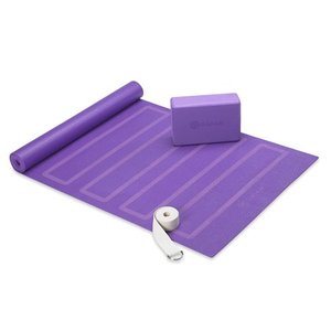 lot 23141 image: Gaiam New Yoga Beginners Kit, Purple