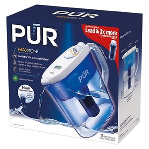 lot 23230 image: PUR Ultimate 11 Cup Pitcher Water Filter with Lead Removal, PPT111W, Blue