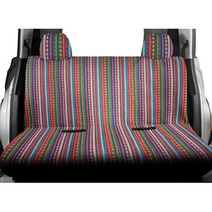 lot 23251 image: Auto Drive 1PC Bench Seat Cover Baja Saddle Blanket Colorful - Universal Fit