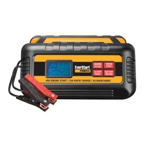 lot 23256 image: EverStart Maxx 40 Amp Automotive Bench Battery Charger and Maintainer (BC40BE) for 12V Cars, Trucks, Vans, SUVs and more