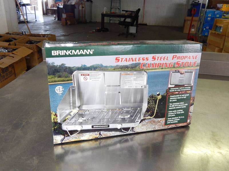 lot 2038 image: Brinkman Stainless Steel Propane Camping Stove