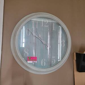 lot 24663 image: Teal Wall Clock