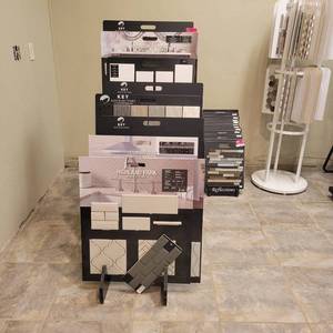 lot 24676 image: Wooden Key Distributors Display Rack